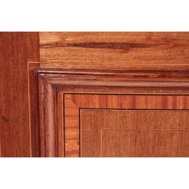 Edwardian Inlaid Mahogany Breakfront Sideboard For Sale - Image 5 of 12
