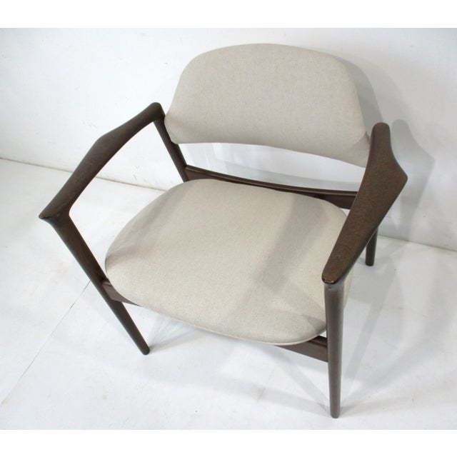 Wood Ib Kofod Larsen Mid Century Lounge Chair by Selig Denmark (A) For Sale - Image 7 of 12