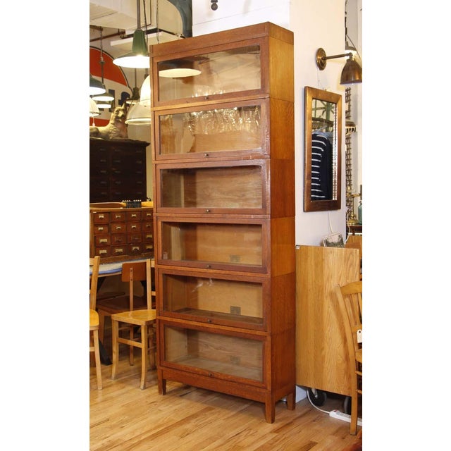 Globe Wernicke 6 Stack Oak Barrister Bookcase Chairish