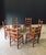 Brown Low Rustic Ladder Back Dining Chairs in Oak and Rush, Belgium, 1950s, Set of 6 For Sale - Image 8 of 18