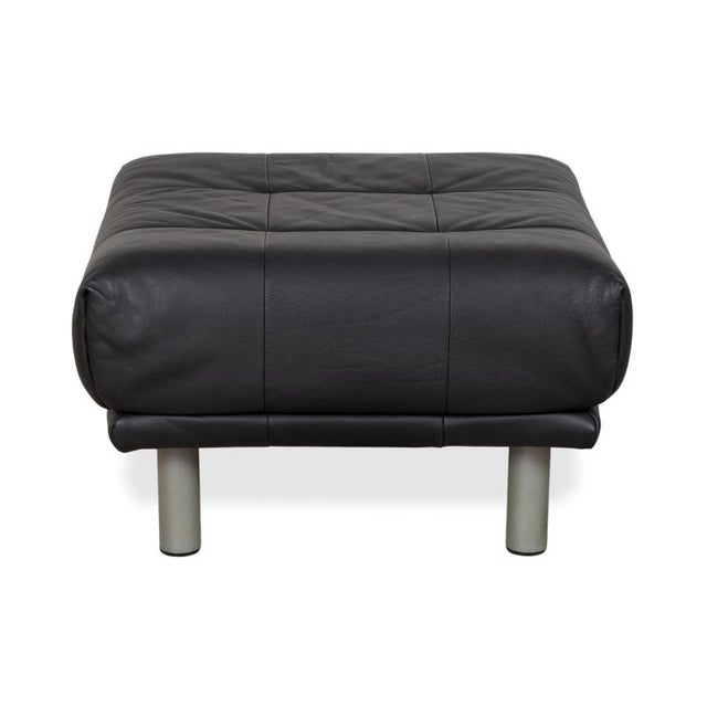 Set of BMP 418 Lounge Chair and Ottoman in Black Leather from Rolf Benz, Set of 2 For Sale - Image 15 of 18