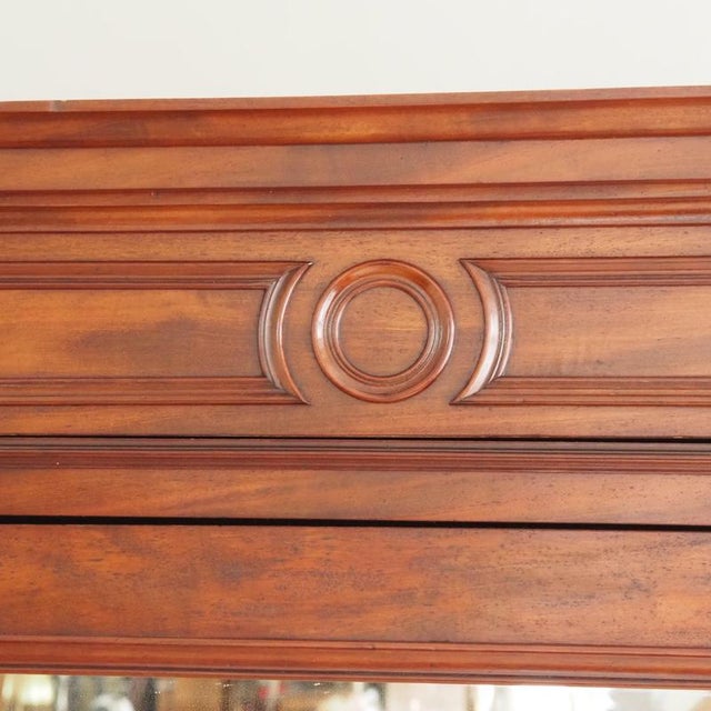Louis-Philippe Mirrored Cabinet in Walnut, 1860 For Sale - Image 9 of 18