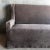 Slip Covered Settee Bench in Stone Washed Linen For Sale - Image 4 of 7