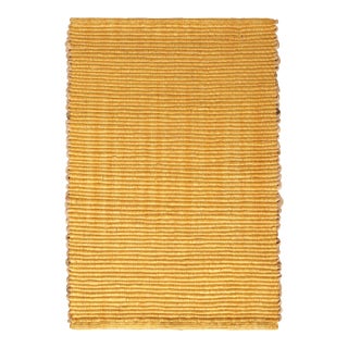Rug & Kilim Textured Fiber Yellow Rug, 12' x 12' For Sale