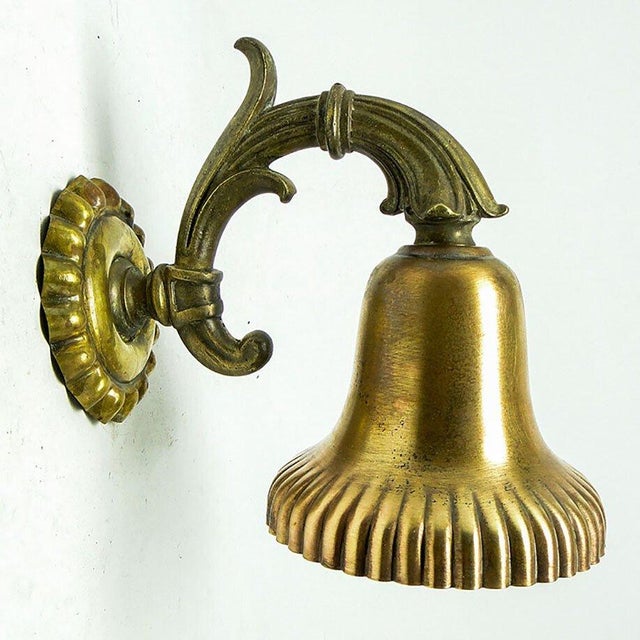 The Art Nouveau wall lamp comes from the beginning of the 20th century. It is in good condition and has a delicate patina....