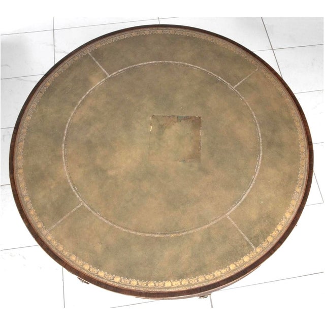 19th Century English Regency Mahogany Drum Table For Sale - Image 4 of 9