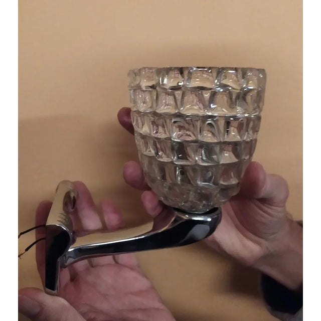 Wall Light attributed to Ercole Barovier for Barovier & Toso, 1940s For Sale - Image 9 of 10