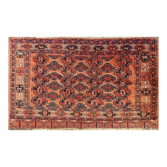 Antique Ersari Turkoman Rug 3'0" X 4'9" For Sale