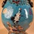 Monumental Chinese Cloisonné "Deer & Crane" Vase With Bronze Deer Handles - 13.7 LBS For Sale - Image 4 of 9