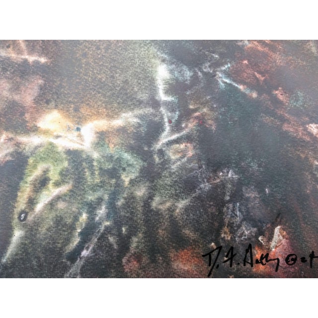 Early 21st Century Early 21st Century David F. Gatling Acrylic On Arches Paper For Sale - Image 5 of 6
