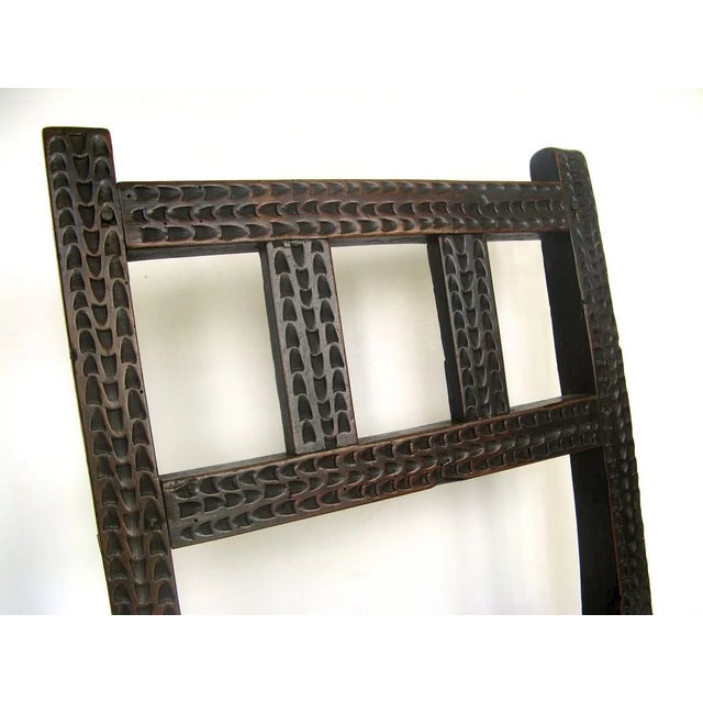 Spanish Colonial Chip Carved Mortise and Tenon Chair Chairish