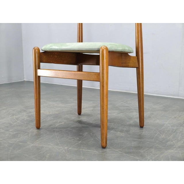 Gold Model 708 Chair attributed to Hans J. Wegner for Fritz Hansen, Denmark, 1960s For Sale - Image 8 of 13