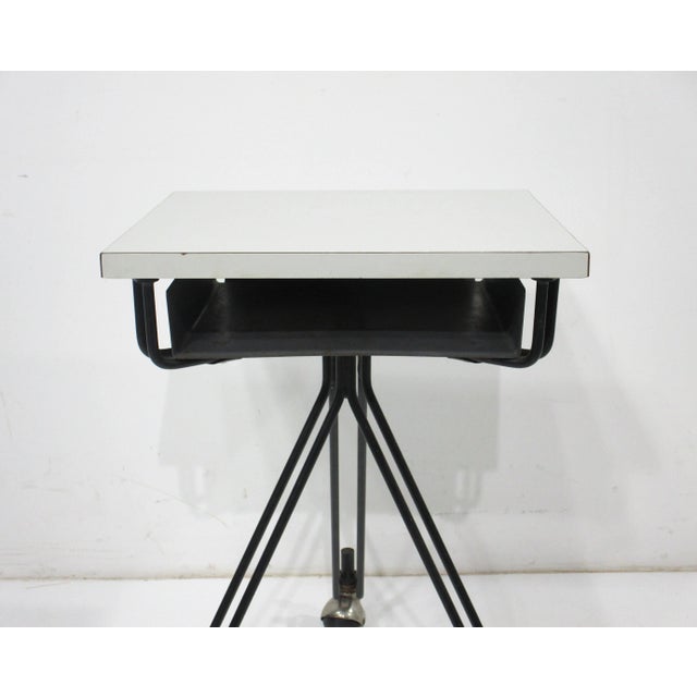 Eliot Noyes Small Rolling Work - Telephone Table for Ibm For Sale In Cincinnati - Image 6 of 11