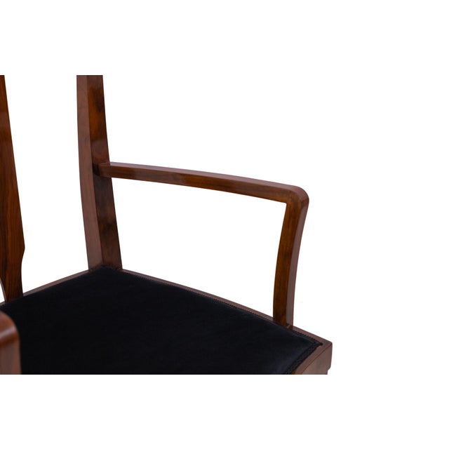 Brown Vintage Wooden Armchairs, 1950s, Set of 2 For Sale - Image 8 of 11