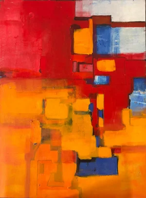 "City Heat" Modern Abstract Original Painting