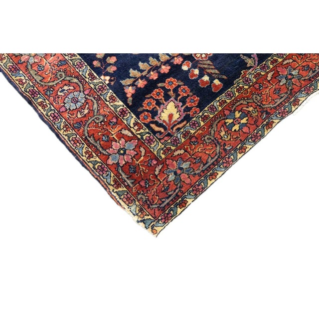 Antique Mohajeran Sarouk Rug 3'4'' x 4'10'' For Sale In New York - Image 6 of 12