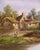 19th Century French Country Landscape Oil Painting in Carved Giltwood Frame For Sale - Image 4 of 9