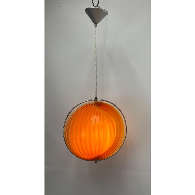Vintage Moon Pendant Lamp, 1980s For Sale - Image 9 of 12