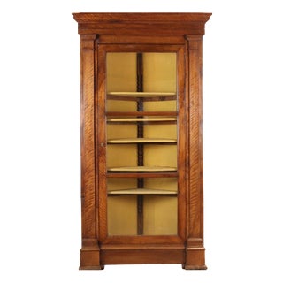 Baroque Walnut Corner Cabinet For Sale