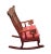 1970s Chinoiserie Rosewood Rocking Chair For Sale - Image 5 of 11