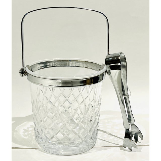 Early 21st Century SilverTone Metal and Cut Glass Cristal d'Arques