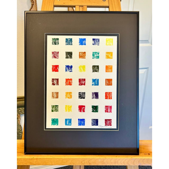 Mid-Century Modern Giclee Print of “City Windows” Watercolor Painting For Sale - Image 3 of 3