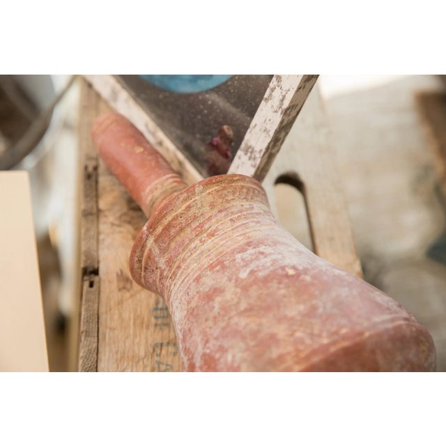 :: Antique handmade North African red slip ware vase. We believe this item to be estimated to be of antiquities. This...