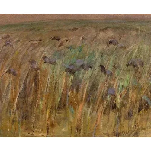 Claude Hayes RI ROI, Fen Landscape with Figure, Late 1800s, Watercolour Painting For Sale - Image 4 of 6