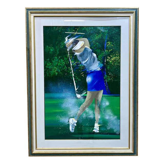 Victor Spahn, Golfer, 1990s, Lithograph For Sale