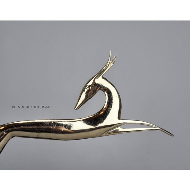 Karl Hagenauer Early 20th Century Art Deco Chromed Metal Leaping Gazelle or Deer on Black Marble Base Sculpture or Car Mascot by Karl Hagenauer For Sale - Image 4 of 9