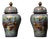 Pair of Vintage Chinese Cloisonné "Rooster & Flowers" Ginger Jars For Sale