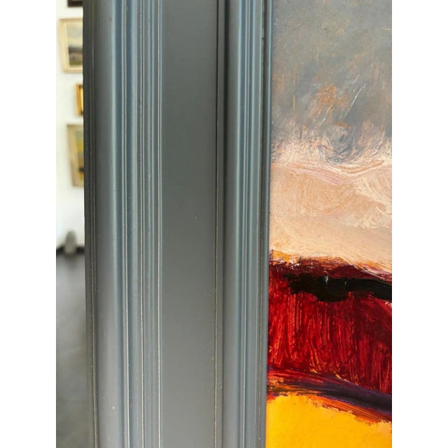 Jean Krillé, Landscape No. 89, Oil on Wood, 1988 For Sale - Image 4 of 10