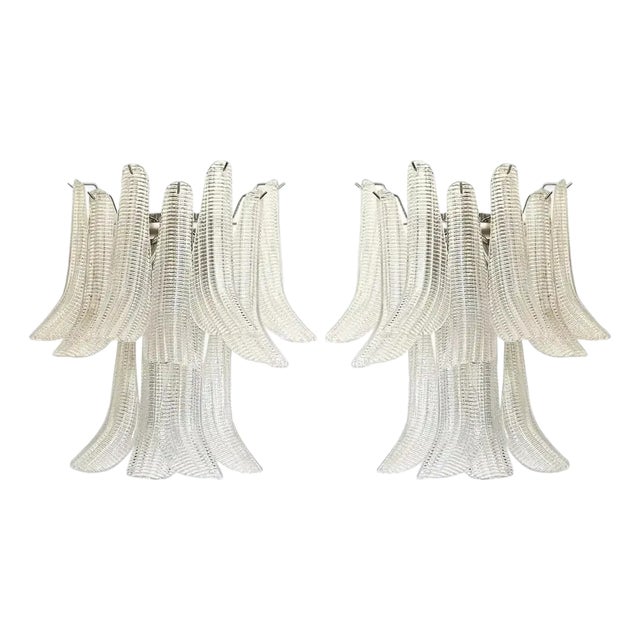 Murano Glass Wall Sconces by Simoeng, Set of 2 For Sale