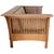This solid quarter-sawn oak settee is based on the iconic L & JG Stickley design, and part of the 1989 Mission Collection...