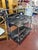 Vintage Black Marble Bar Cart Italy 1960's