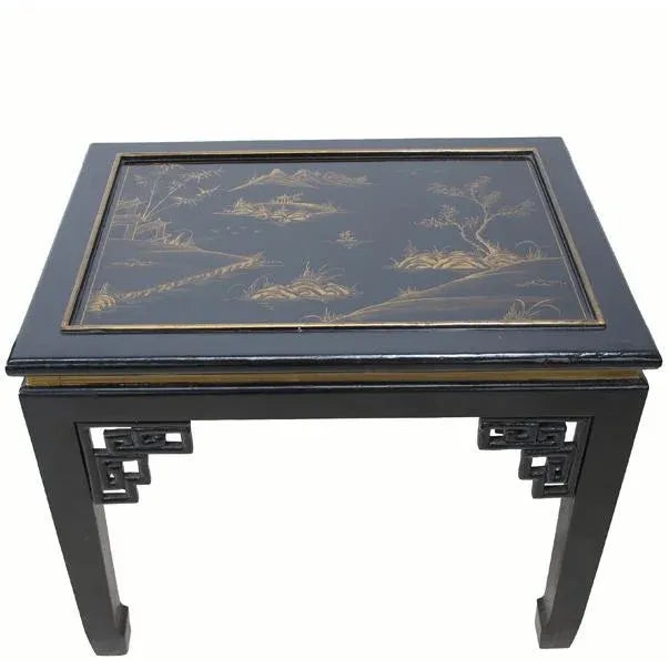 Gilded Chinoiserie Style Side Table For Sale - Image 13 of 13