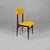 Brown Mid-Century Modern Italian Chairs in Wood and Yellow Fabric, 1960s, Set of 6 For Sale - Image 8 of 17