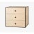 49 oak frame box with 3 drawers by Lassen Dimensions: D 49 x W 42 x H 49 cm Materials: Finér, Melamin, Melamin, Melamine,...