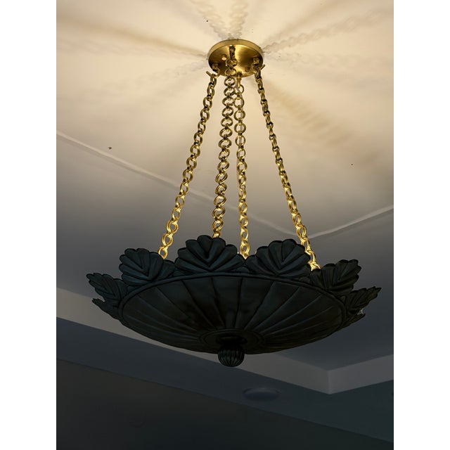 Unique Design Brass Pendant Light Fixture For Sale - Image 4 of 13