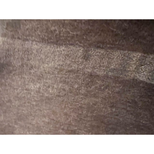 Luxury Mohair Fabric in Color Mushroom. For Sale - Image 4 of 4