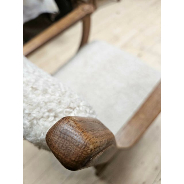 1960s Kurul Armchair in Oak by Henning Kjærnulf, Denmark, 1960s For Sale - Image 5 of 6