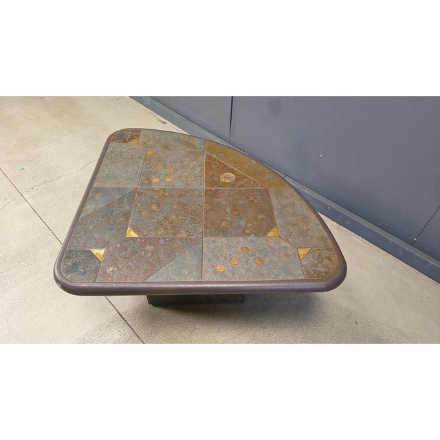 Triangular Coffee Table in the style of Paul Kingma, 1980s For Sale - Image 12 of 18