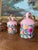 1970s 1970s Hand-Painted Pink Metal Bell Garland With Floral Motif, Set of 6 Decorative Hanging Bells. For Sale - Image 5 of 10