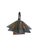 Antique Arts Crafts Copper Desk Lamp Clay Tile Base Ruffle Clam Shell Shade For Sale - Image 11 of 12
