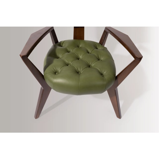 Mid-Century Modern Mid-Century Modern Ash Solid Wood Light Green Kendall Chair For Sale - Image 3 of 11