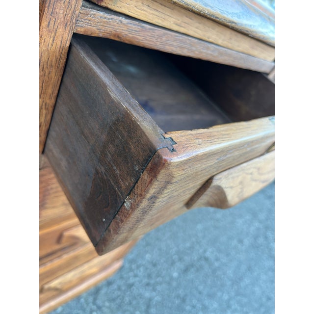 Early 20th Century Oak Desk For Sale - Image 4 of 9