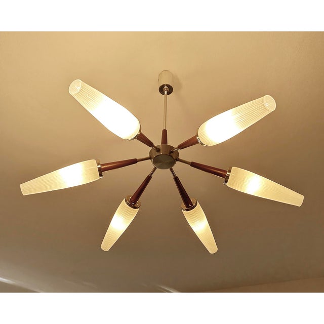 Large Vintage Danish Style Pendant Light, 1960s For Sale - Image 6 of 18