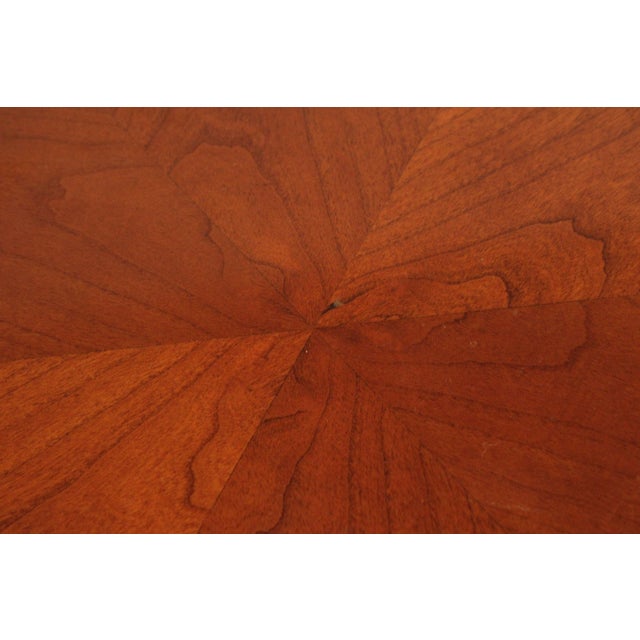 Ethan Allen Medallion Collection Round Cherry Pedestal Side Table For Sale In Philadelphia - Image 6 of 18