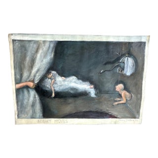 Nancy Plotkin "Night Moves" Oil on Canvas Painting '06 For Sale