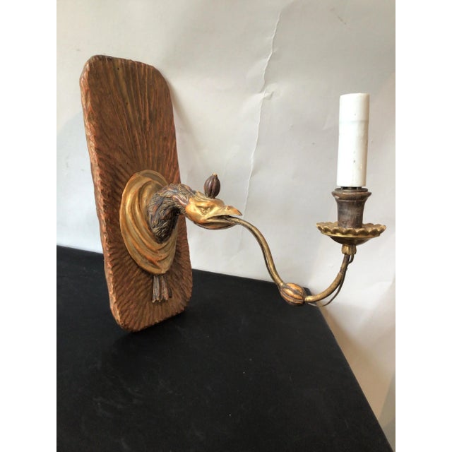 1890s Giltwood Eagle Sconce For Sale - Image 4 of 11